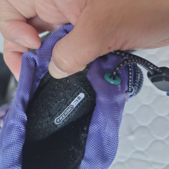 Merrell Girls Snow Quest Waterproof Purple Boots Size 11 Thermolite - Picture 11 of 14